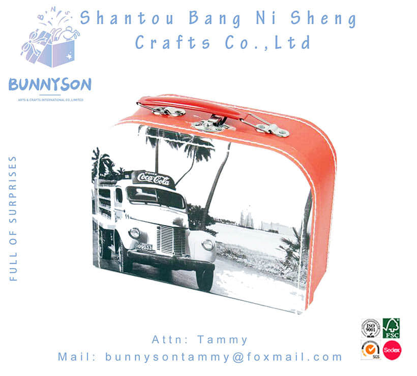 Paper Suitcase Wedding Card Box Album Gift Box BNS-S-0628-1