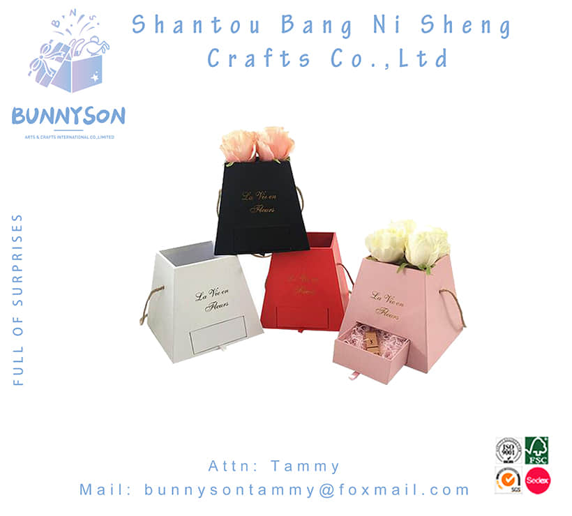 Wholesale Custom Corrugated Flower Packaging Boxes