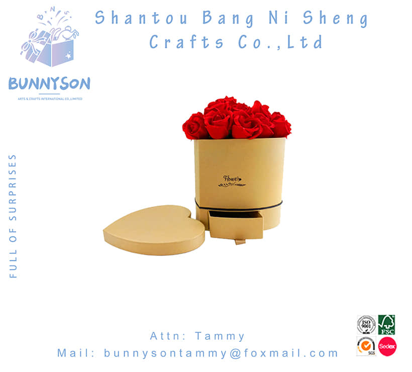Wholesale Custom Flower Paper Box Packaging with Logo
