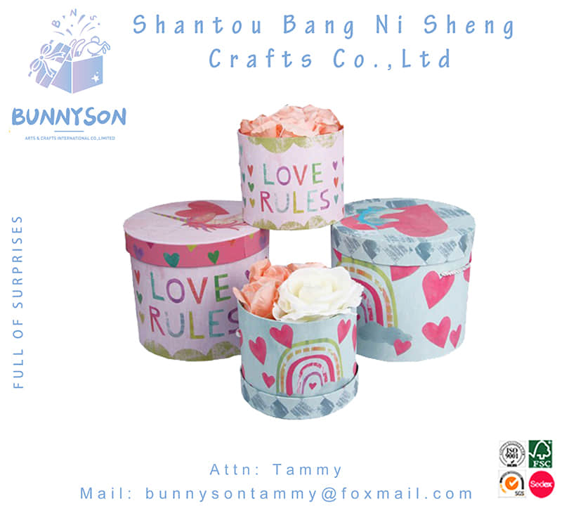 Wholesale Custom Flower Paper Box Packaging with Logo