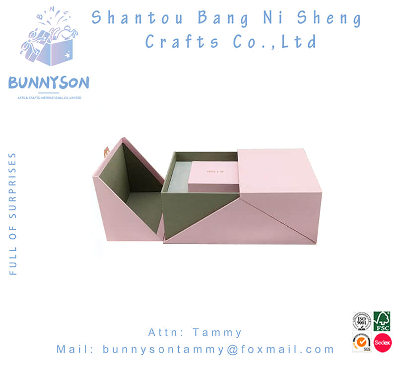 Wholesale double door style jewelry box with small gift box insert inside