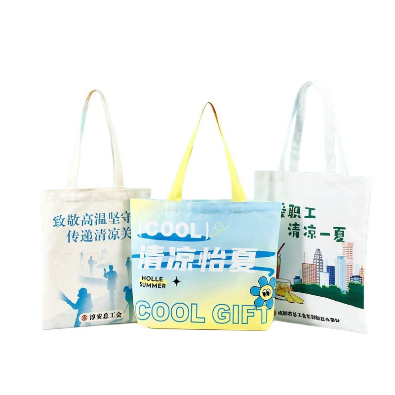 Wholesale Promotional Custom Printing Logo 100% Cotton Grocery Bag Reuseable Shopping Canvas Bag