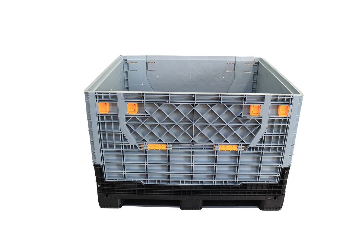 Folding Bulk Shipping Container Plastic Bin Large Collapsible Plastic Pallet Box 
