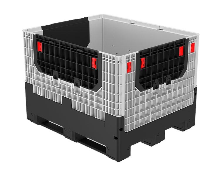 CIMC Heavy Duty Bulk Storage Industrial Stackable Large Foldable Collapsible Plastic Pallet Box
