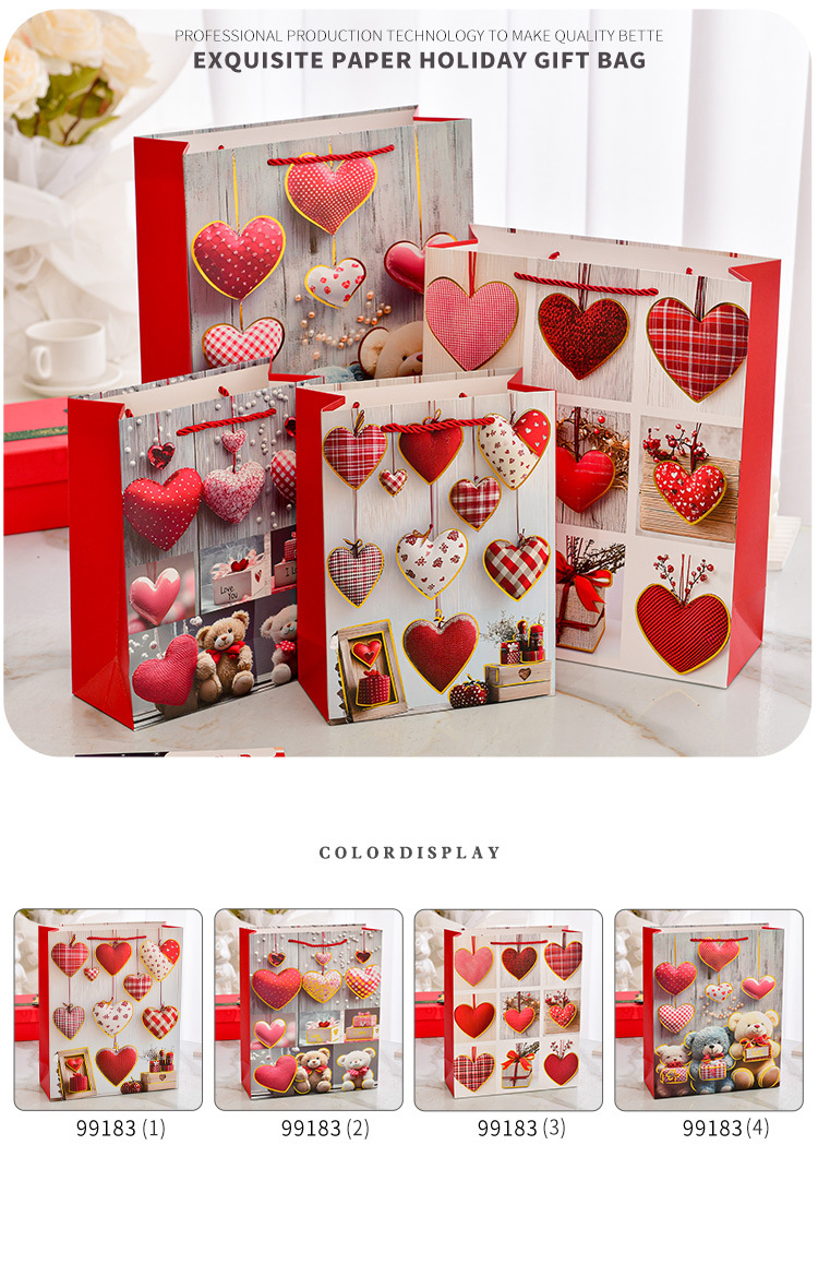 High Quality  Paperboard Gift Bags with Classic Marble Design Eco-Friendly For Wedding 