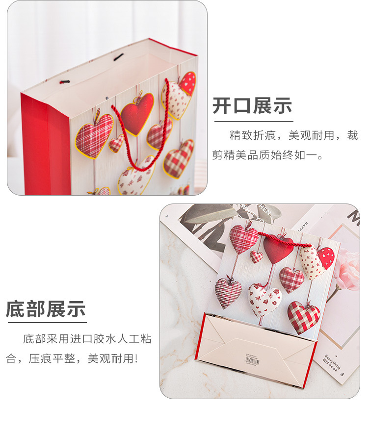 High Quality  Paperboard Gift Bags with Classic Marble Design Eco-Friendly For Wedding 