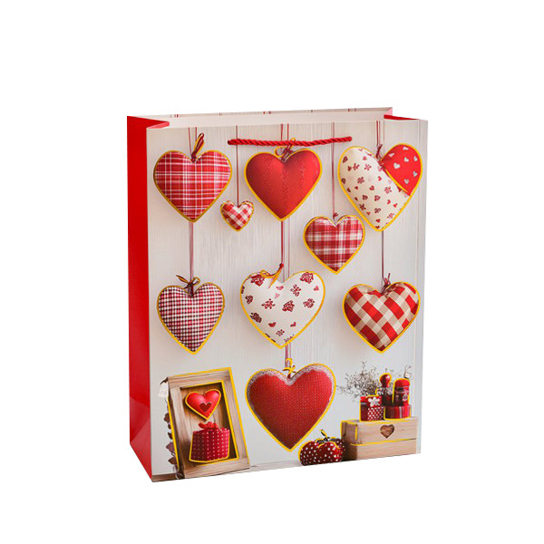 High Quality  Paperboard Gift Bags with Classic Marble Design Eco-Friendly For Wedding 