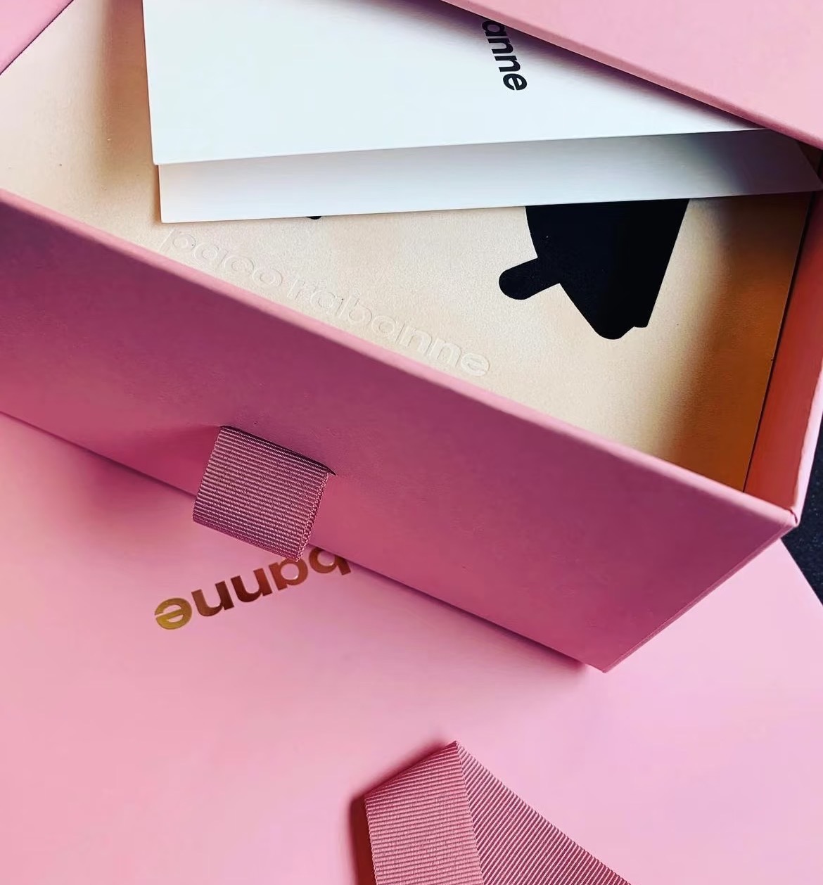 Pink Cardboard Drawer Rigid Box Organizers Stylish Storage Solutions