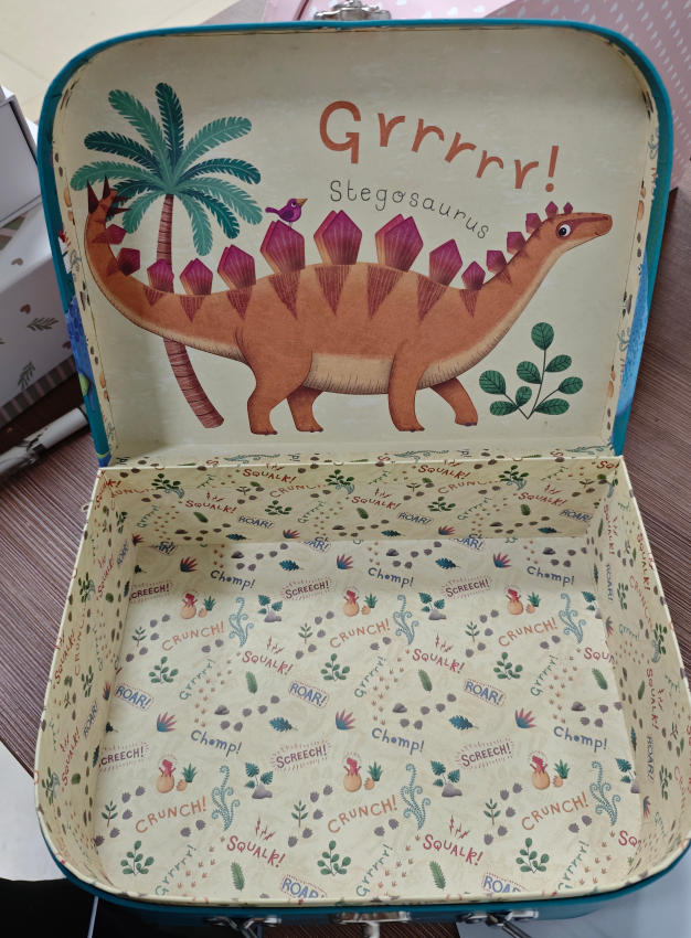 Dinosaur Design Cardboard Suitcase