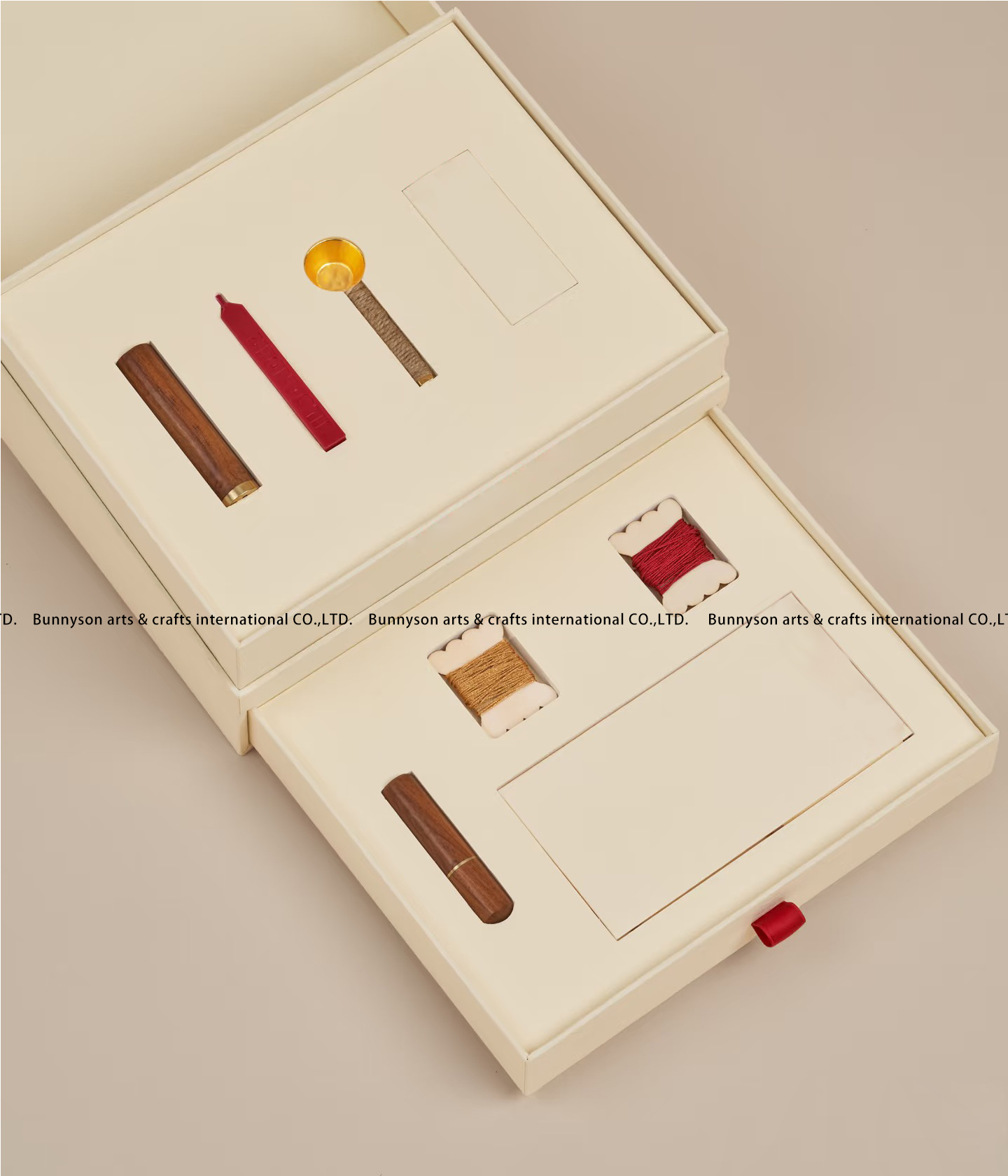 luxury paper covered sewing kit gift box 