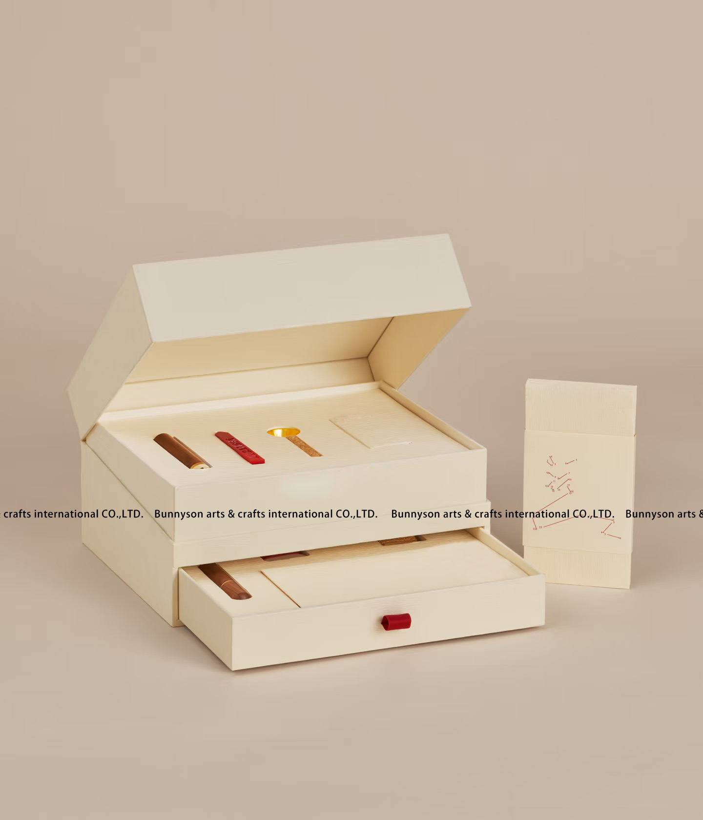 luxury paper covered sewing kit gift box 
