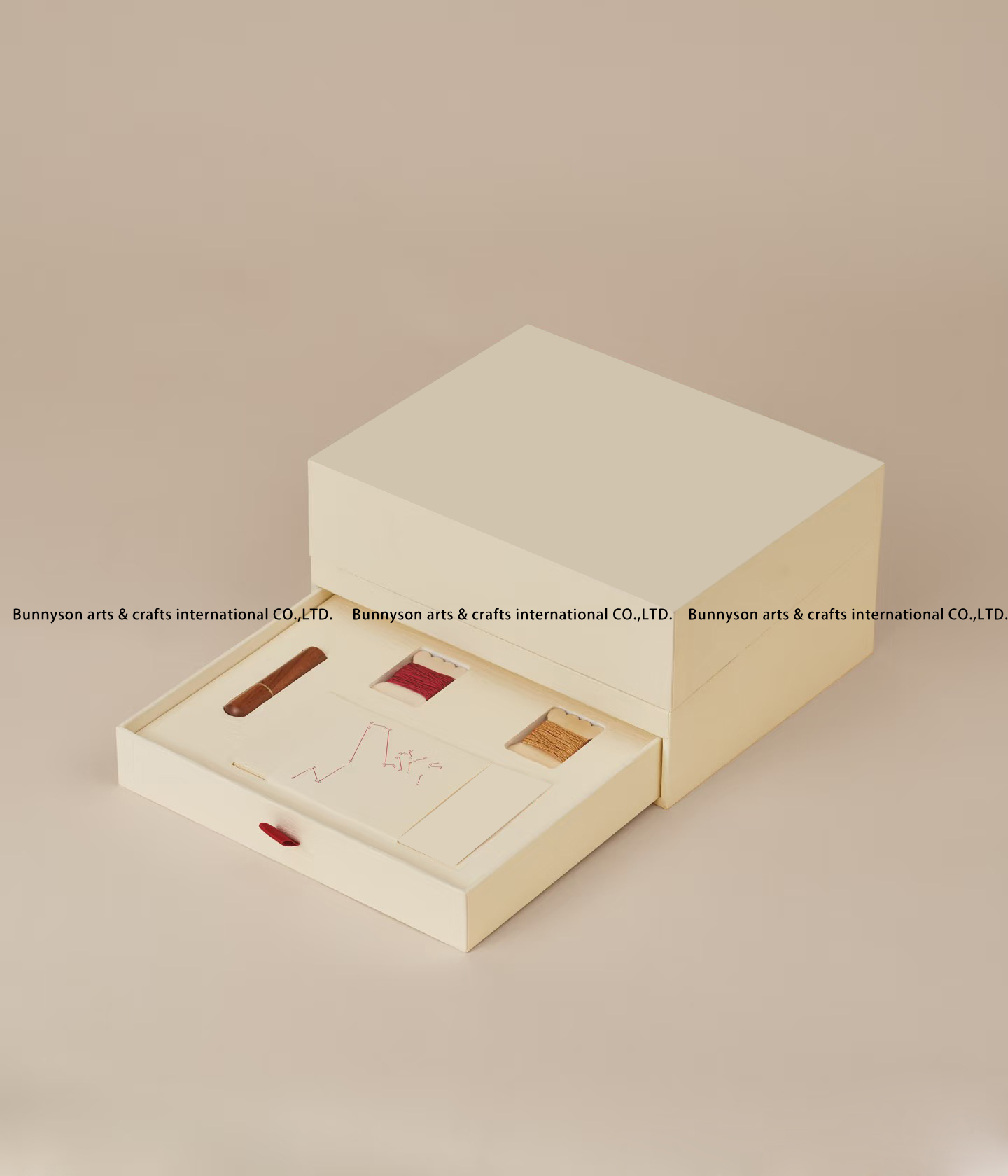 luxury paper covered sewing kit gift box 